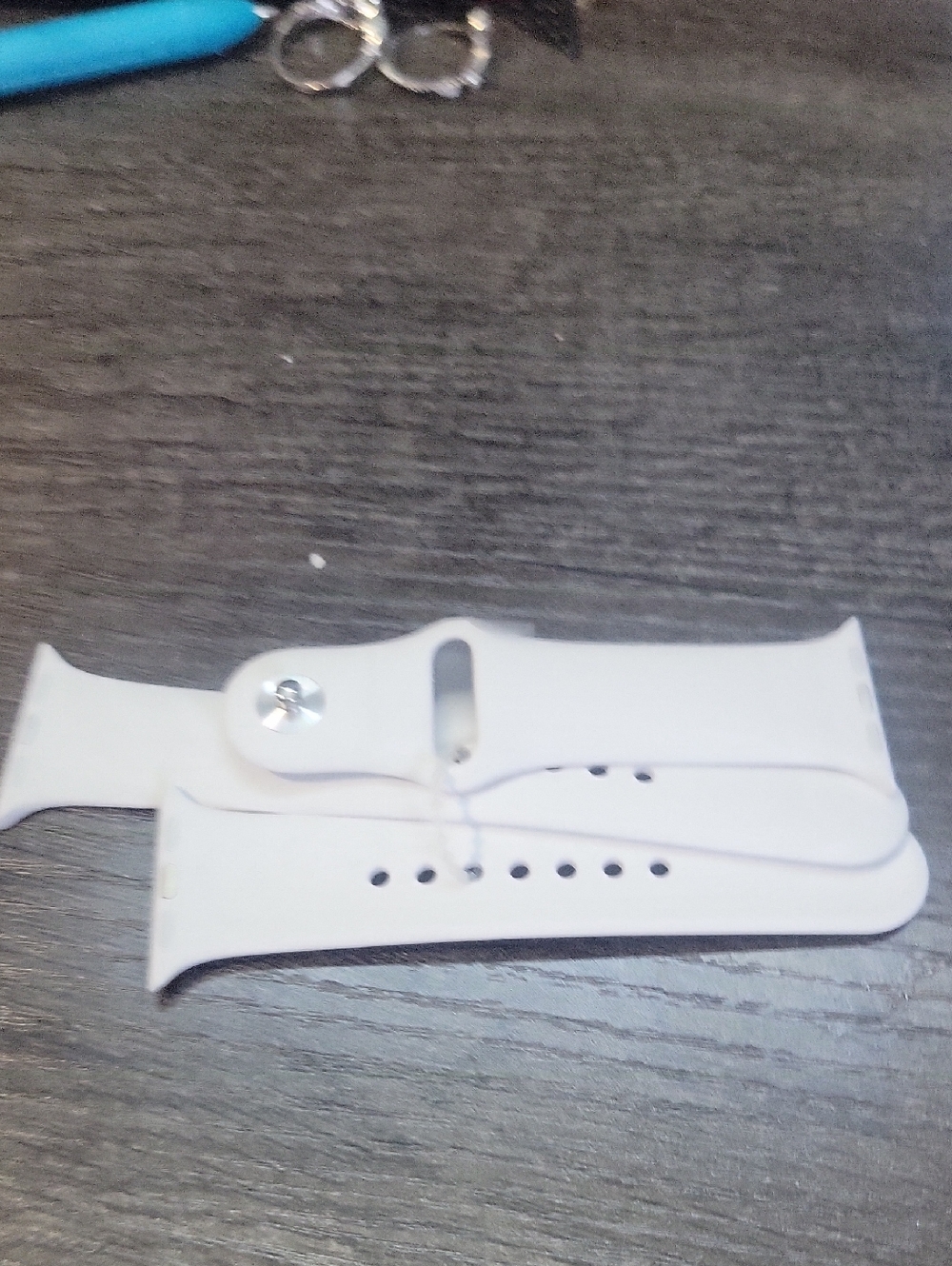 White Silicone Apple Watch Band Replacement Strap for Women